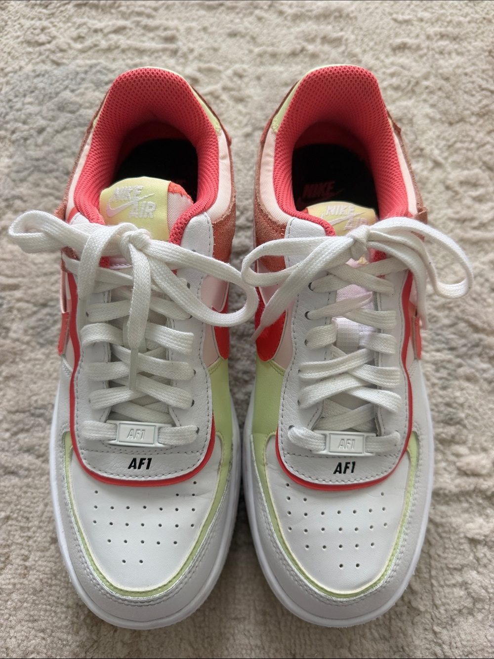 Nike Women's AF1 Shadow White Magic Ember